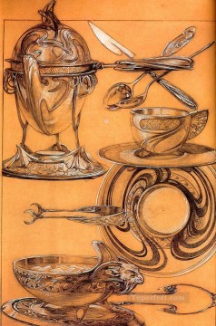 アルフォンス・ミュシャ Painting - 研究 1902 クレヨン ガッシュ チェコ アール ヌーボー アルフォンス ミュシャ